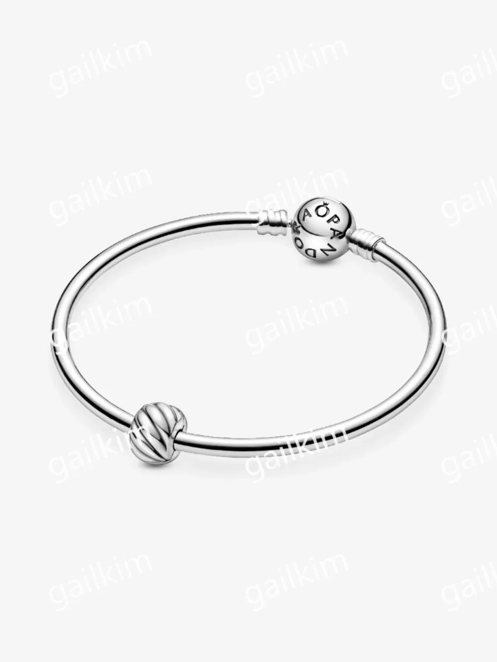 Pandora Polished Feathered Clip Charm